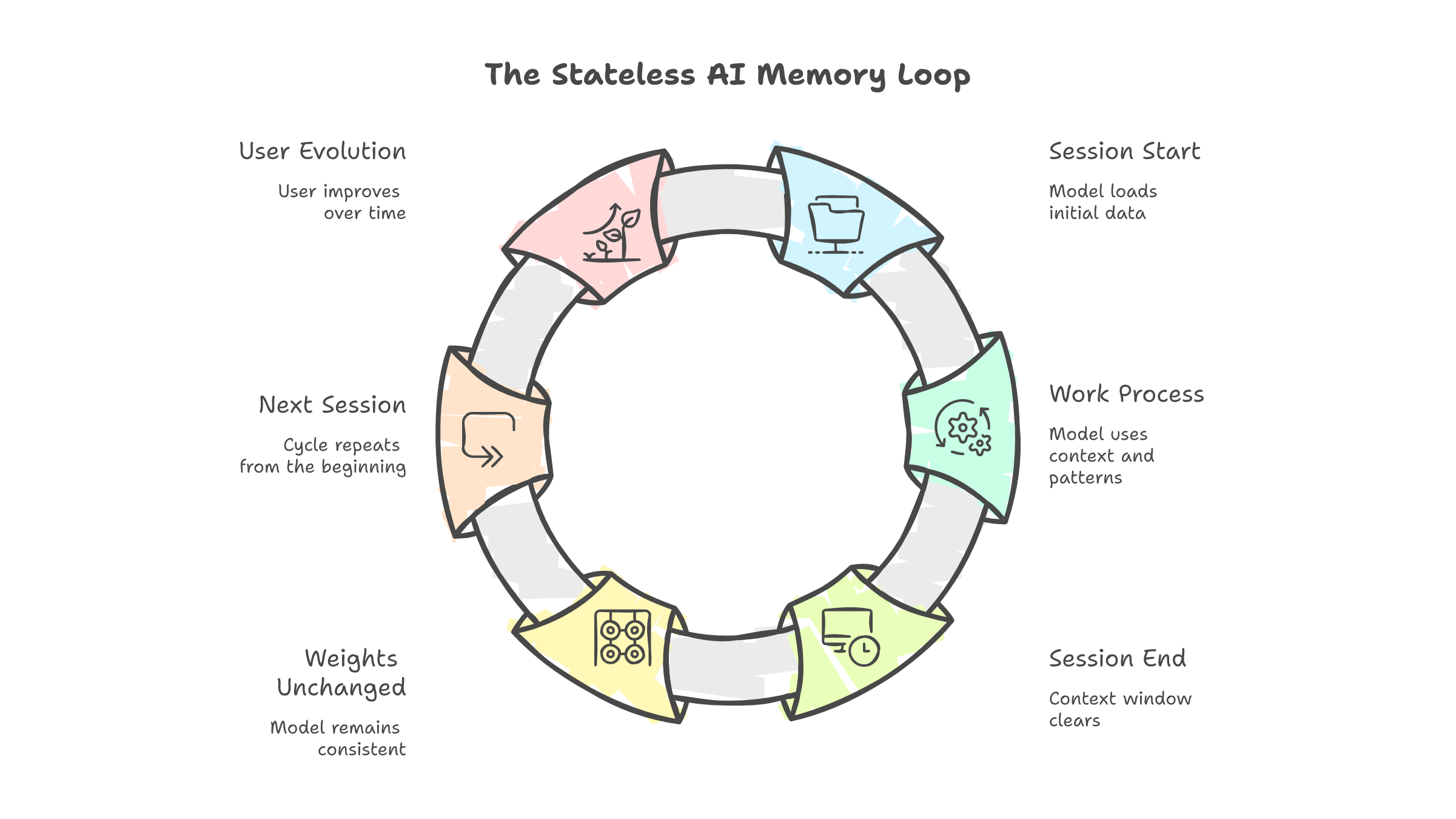 AI memory vs AI learning -- retrieval dressed as improvement